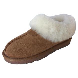 雪地靴女加厚底一脚蹬塔茨特懒人鞋塔次特保暖防滑新加绒保暖棉鞋