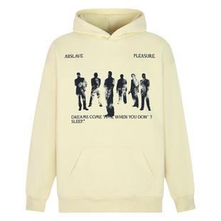 A11SLAVE幻影人像印花美式复古卫衣秋冬百搭潮牌男女情侣国潮帽衫