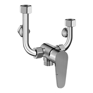 电热水器混水阀冷热淋浴水龙头配件明装通用U型开关五档花洒套装