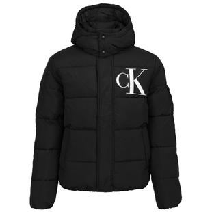 Calvin Klein男士2025新款冬季保暖棉服CK连帽加厚棉衣夹克外套潮