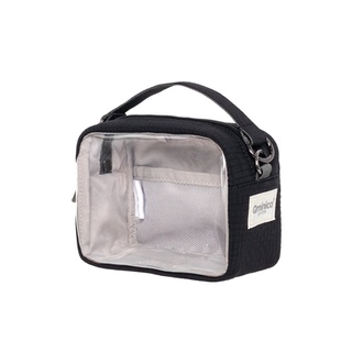 Qminica新款TPU吧唧谷子收纳痛包15.5cm棉花娃娃横板拉链手提挂包