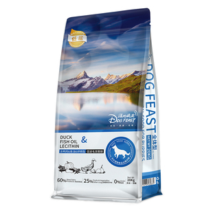 汪的盛宴狗粮无谷低敏宠物法斗比熊泰迪3斤营养成犬粮柯基用20斤