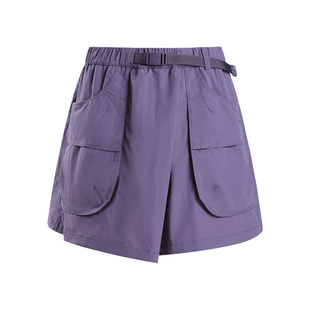 骆驼户外速干短裤女裙裤26春夏凉感吸汗防晒裤裙徒步登山工装短裤