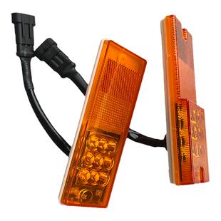 锁云挂车边灯货车罐车示宽灯转向灯两线测标志灯中集三线梁山边灯