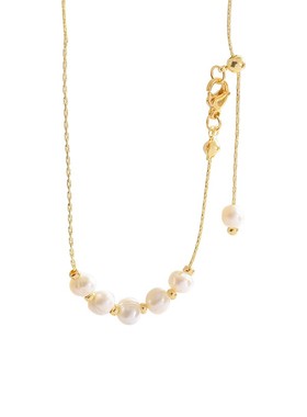 简约珍珠吊坠项链女轻奢