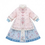 汉服女童冬装2026新款儿童拜年服古风明制冬季中式过年服国风套装