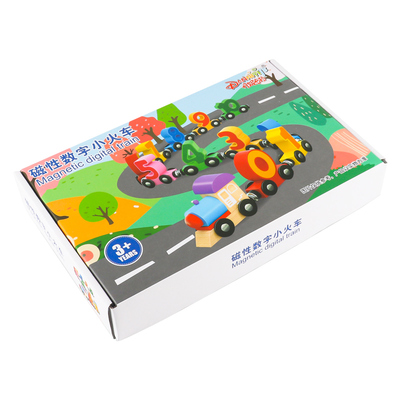 磁力数字小火车早教启蒙积木玩具