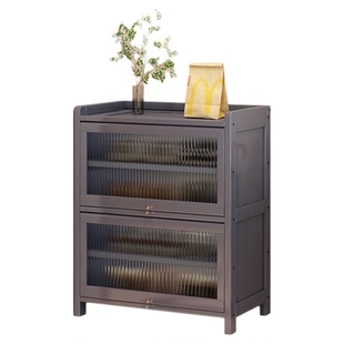 带锁鞋柜门口外楼道带门防尘鞋架多层家用窄小简易走廊入户收纳柜