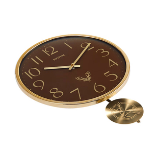 丽声2026新款客厅挂钟中古风家用十大名牌钟表轻奢高级感大气档次