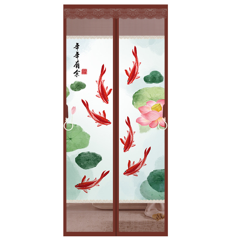 金刚网防蚊门帘磁性免打孔魔术贴