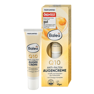 DM德国balea芭乐雅辅酶Q10抗皱紧致眼霜密集保湿减少细纹皱纹再生