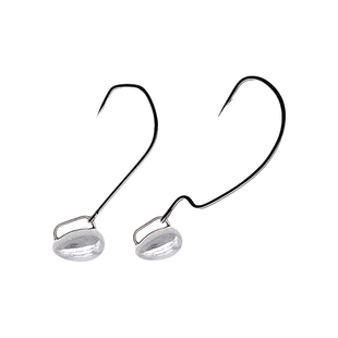 七成路亚免绑自由内德钓组路亚铅头钩软虫软饵黑坑鲈鱼防挂鱼钩