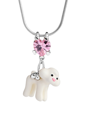 FWISH飞未夕爱心宝石泰迪项链