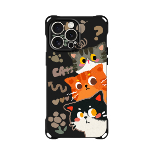 适用iphone17Pro华为p70手机壳创意新款外壳13潮流15苹果16卡通猫咪14promax挂脖mate60挂绳斜挎50手提腕带