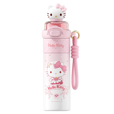 hellokitty保温杯子女生高颜值带吸管可爱水杯新款便携双饮口礼物