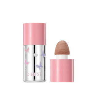 QIBEST粉蝶幻彩液体腮红低饱和易上色显气色少女粉嫩韩系水光腮红