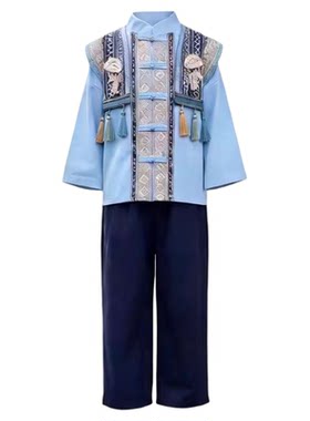 儿童广西壮族三月三演出苗族服装
