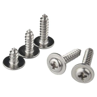 304不锈钢十字圆头带垫自攻螺丝