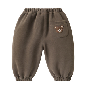 婴儿米呢绒长裤子春装春秋儿童男童运动裤女宝宝小童休闲裤Y8154