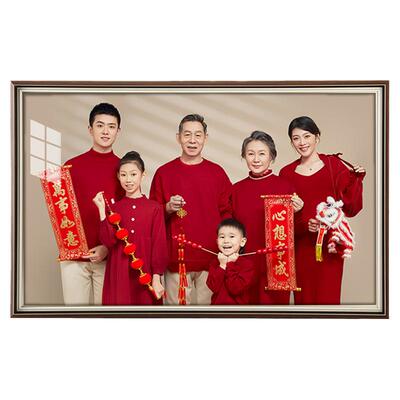 拾时纪全家福相框现代简约含照片