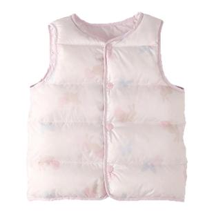 贝肽斯儿童羽绒内胆婴儿秋冬款男女童马甲宝宝保暖轻薄羽绒背心S