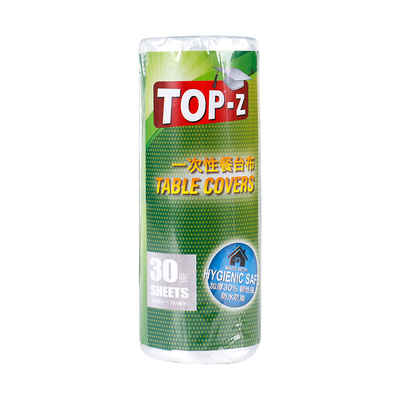 博仕之家一次性餐桌布加厚防水台布长方形圆桌塑料薄膜家用野餐垫
