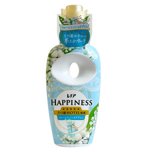 日本宝洁happiness衣物柔顺剂增柔护色防静电持久留香浓缩型450ml