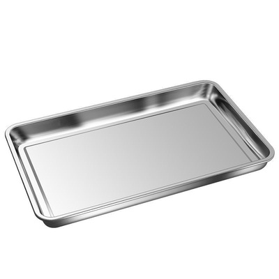 304不锈钢托盘方盘长方形盘子餐盘烤鱼盘烧烤盘蒸饭盘饺子盘果盘