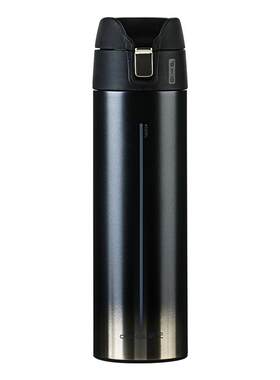茶花瑞派不锈钢按键杯450ml