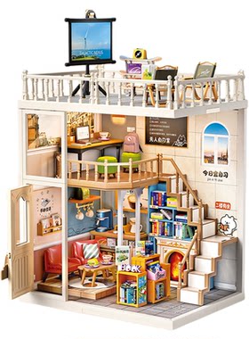 超级世界diy小屋积木拼装双层楼