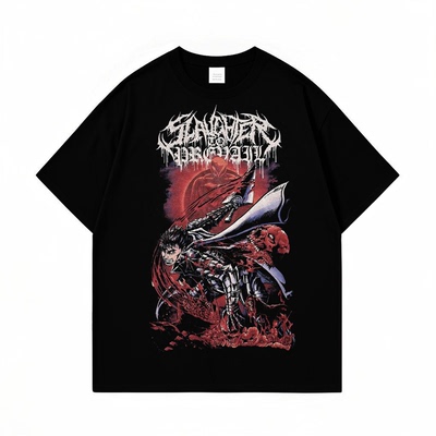 乐队短袖T恤男动漫印花纯棉上衣