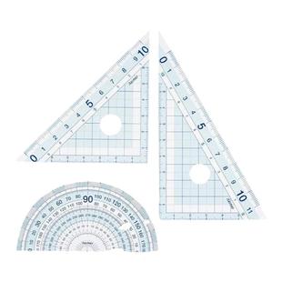 藤井文具Raymay直尺三角板量角器尺子圆规套装学生考试数学几何办公设计制图绘图在校老师参与研发