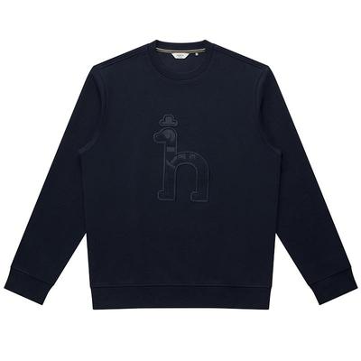 哈吉斯经典款休闲圆领卫衣潮