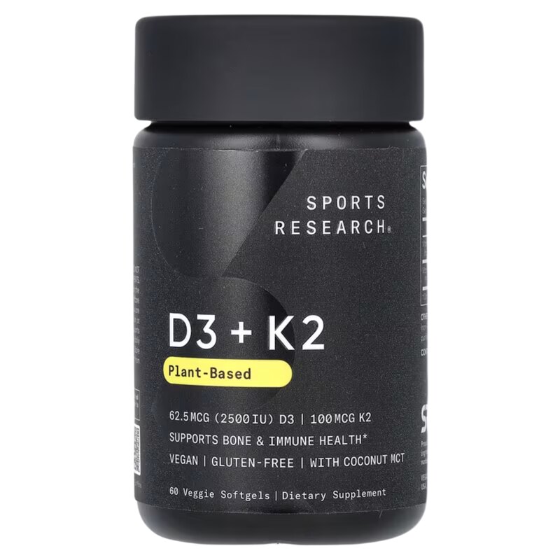 Sports Research植物基D3K2维生素骨骼关节健康