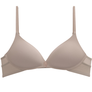 前扣聚拢无痕隐形U型美背内衣细肩带小胸文胸女士无钢圈薄款胸罩