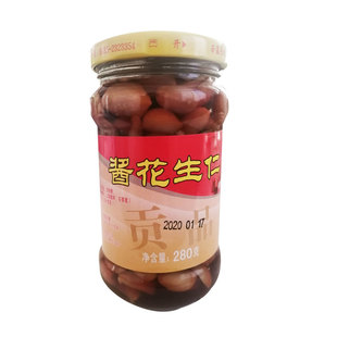 山东特产临清济美酱花生仁瓶装280克即食爽口酱菜下饭菜酱香