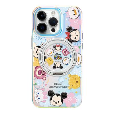 ANGYING ×花朵团子适用苹果16promax手机壳新款iphone15pro磁吸带支架ip14支点可爱套Lo5迪士尼高级感13