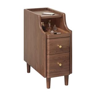 三梦纯实木沙发侧边柜客厅边几可移动小茶几阳台小桌子卧室置物柜