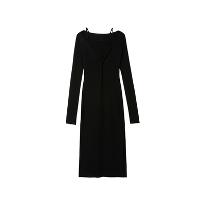 JNBY/江南布衣修身V领修身针织