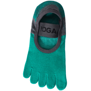 瑜伽袜子防滑专业女普拉提袜秋冬中筒五指袜健身厚室内跳操运动袜