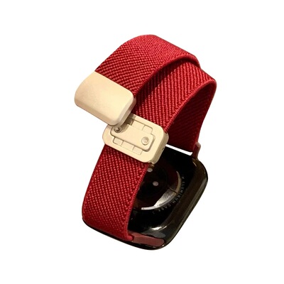 适用iwatch细弹力平纹磁吸扣表带