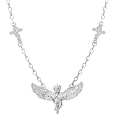 新年送男友纯银小天使项链明星