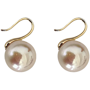 高跟鞋12mm珍珠耳钉2026新款爆款法式洋气轻奢耳环高级感女士耳饰