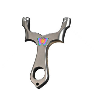 聚义正品不锈钢斜顶顶卡球弹弓蝴蝶大威力高精度户外成年人专用弓