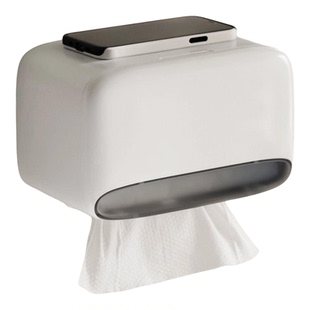 卫生间纸巾盒免打孔壁挂式简约厕所浴室防水抽纸卷纸面巾纸收纳盒