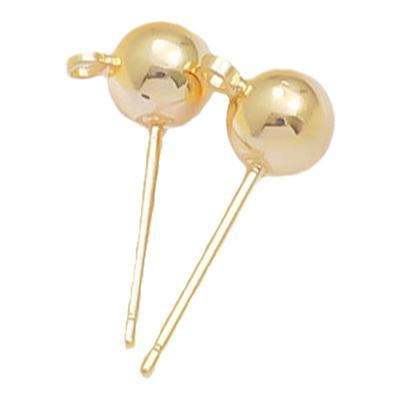 diy包金保色环球3mm/4mm材料耳针