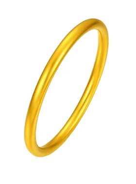 金包银素圈手镯可回收换款定制