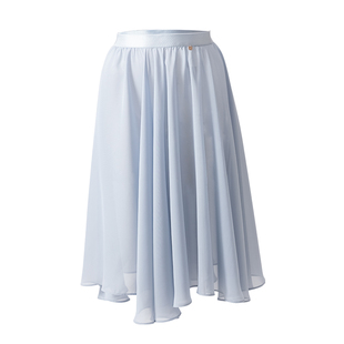 众爱舞苑芭蕾纱裙长排练裙舞蹈服练功服成人蓝色纱裙飘逸半身裙
