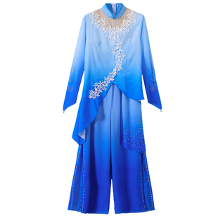 2026新款胶州秧歌舞演出服古典扇子舞广场舞表演服艺考剧目舞蹈服