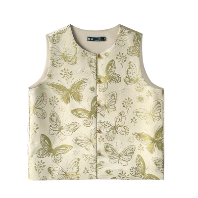 JKJS新中式旗袍连衣裙马甲